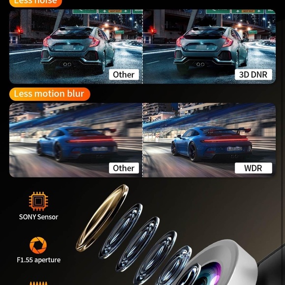 4k Dash Cam Front and Rear - 60 FPS Dash Camera - Picture 4 of 9